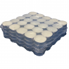 Satvik Tea light Wax Candles (100pcs, 38mm 1 1/2", Unscented), 1 Box