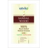 Satvik Sandalwood (Chandan) Incense Sticks (Agarbatti for prayer). 100% Hand rolled Natural IncensPure Wood,e, Made from  No Cha