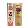 Parimal Sacred Scents Pack of Pure Rose and Chandan Dhoop Batti, for Pooja and Prayer with Dhoop Stand