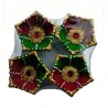 Colorful Clay Diyas (1) For Festivals or Prayers, Set of 4. Traditional and Handcrafted. These earthen clay diyas have been used