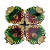 Colorful Clay Diyas (8) For Festivals or Prayers. Traditional and Handcrafted. These earthen clay diyas have been used for Diwal