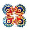 Colorful Clay Diyas (4) For Festivals or Prayers. Traditional and Handcrafted. These earthen clay diyas have been used for Diwal